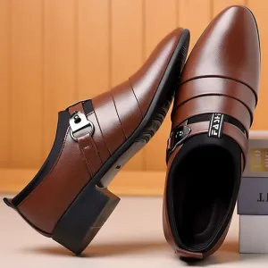 Men Slip on Pointed Toe Formal Wedding Party Office Dress Shoes