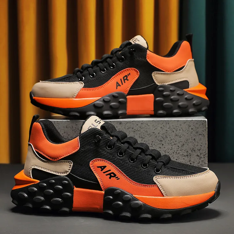 Men's Mesh Breathable Casual Thick-soled Height Increasing Shoes