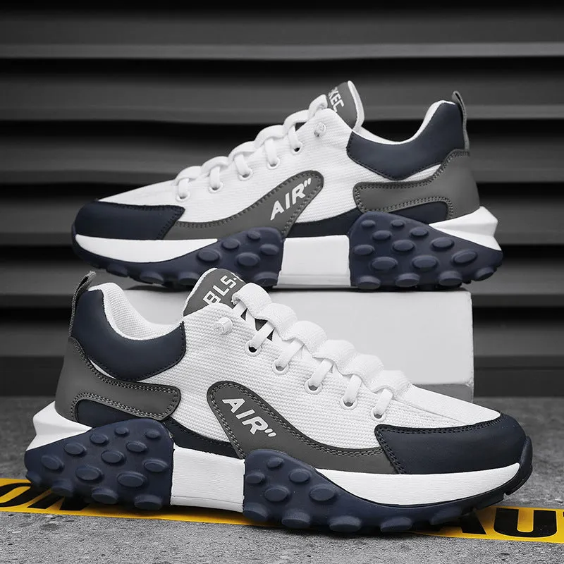 Men's Mesh Breathable Casual Thick-soled Height Increasing Shoes