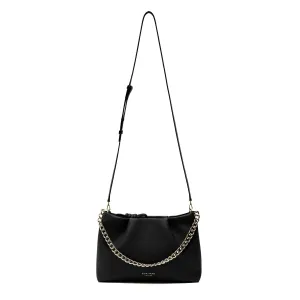 Midi Richmond Leather Crossbody Bag, Black