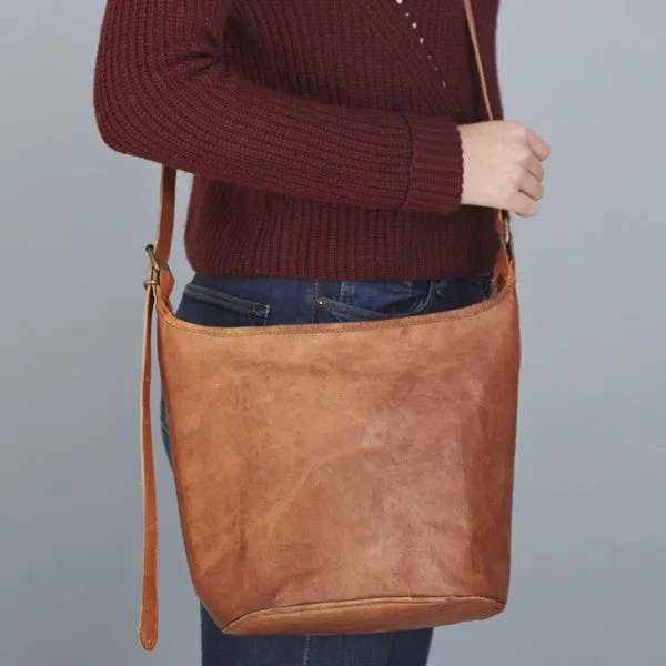 Paper High Leather Tote Bag 9631