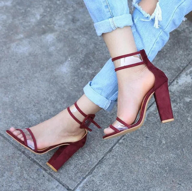 Plardin 2019 Summer Plus Size Hot Style In Europe And The ultra-high Hollow Out Thick With Sandal Strap Roman Women Shoes Woman