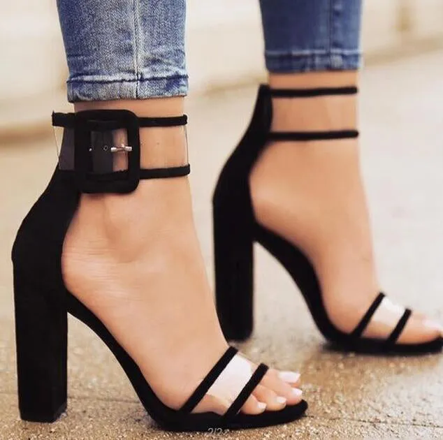 Plardin 2019 Summer Plus Size Hot Style In Europe And The ultra-high Hollow Out Thick With Sandal Strap Roman Women Shoes Woman