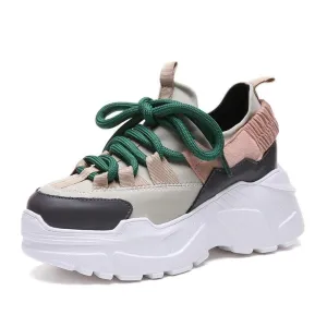 Platform Thick Sole Height Increasing 3" Running Sneakers