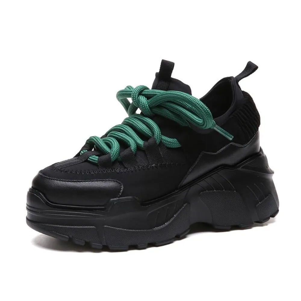 Platform Thick Sole Height Increasing 3" Running Sneakers