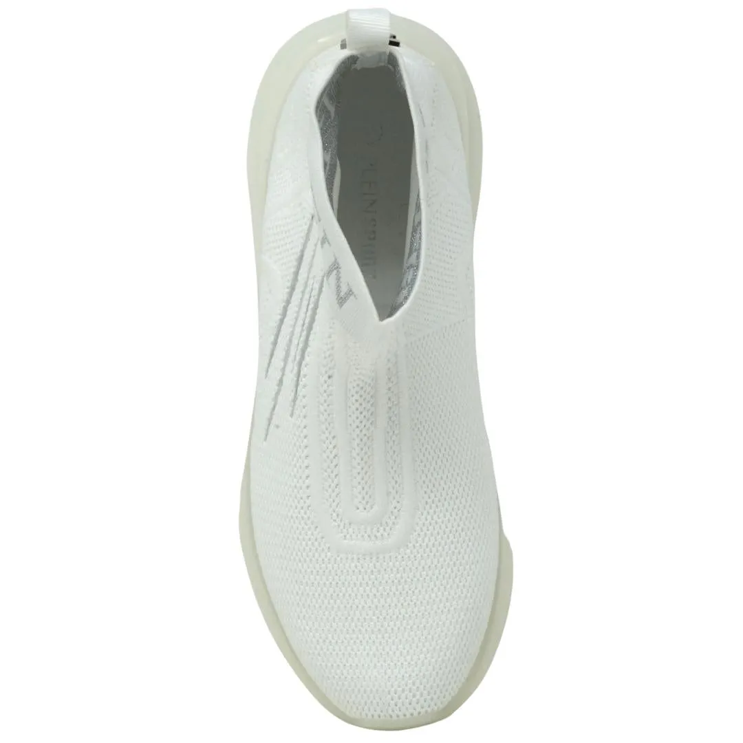Plein Sport Hi-Top Sock White Sneakers