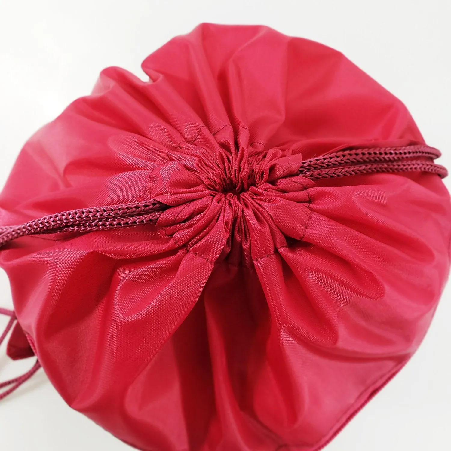 Polyester Value Drawstring Bags with Front Zippered Pocket - POL11