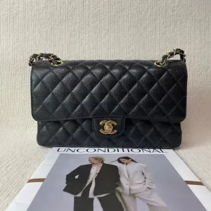 Preloved Chanel CF Classic Flap Bag Caviar Black Shoulder Bag