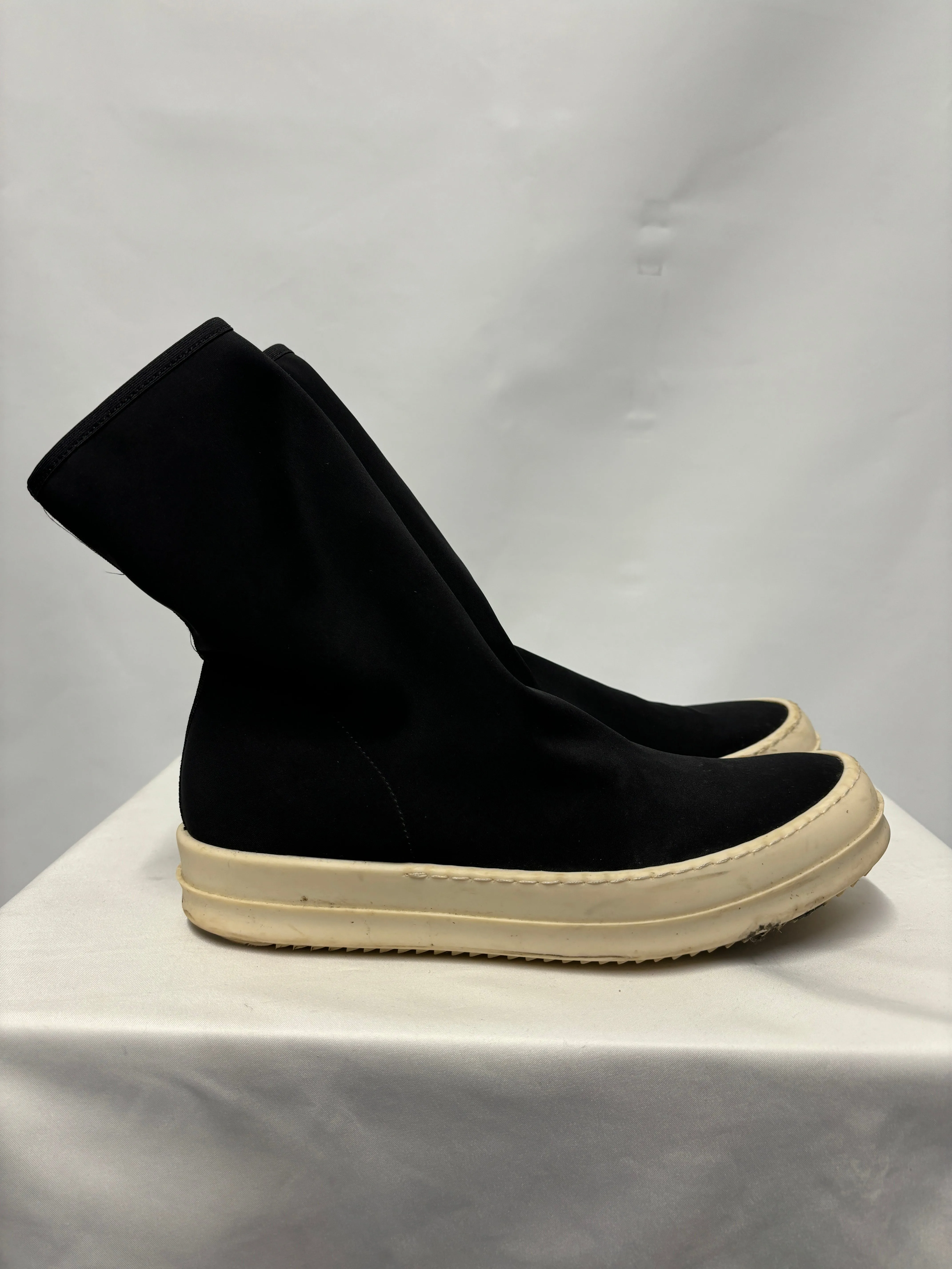 Rick Owens DRKSHDW Black Scuba Sock Sneakers 6