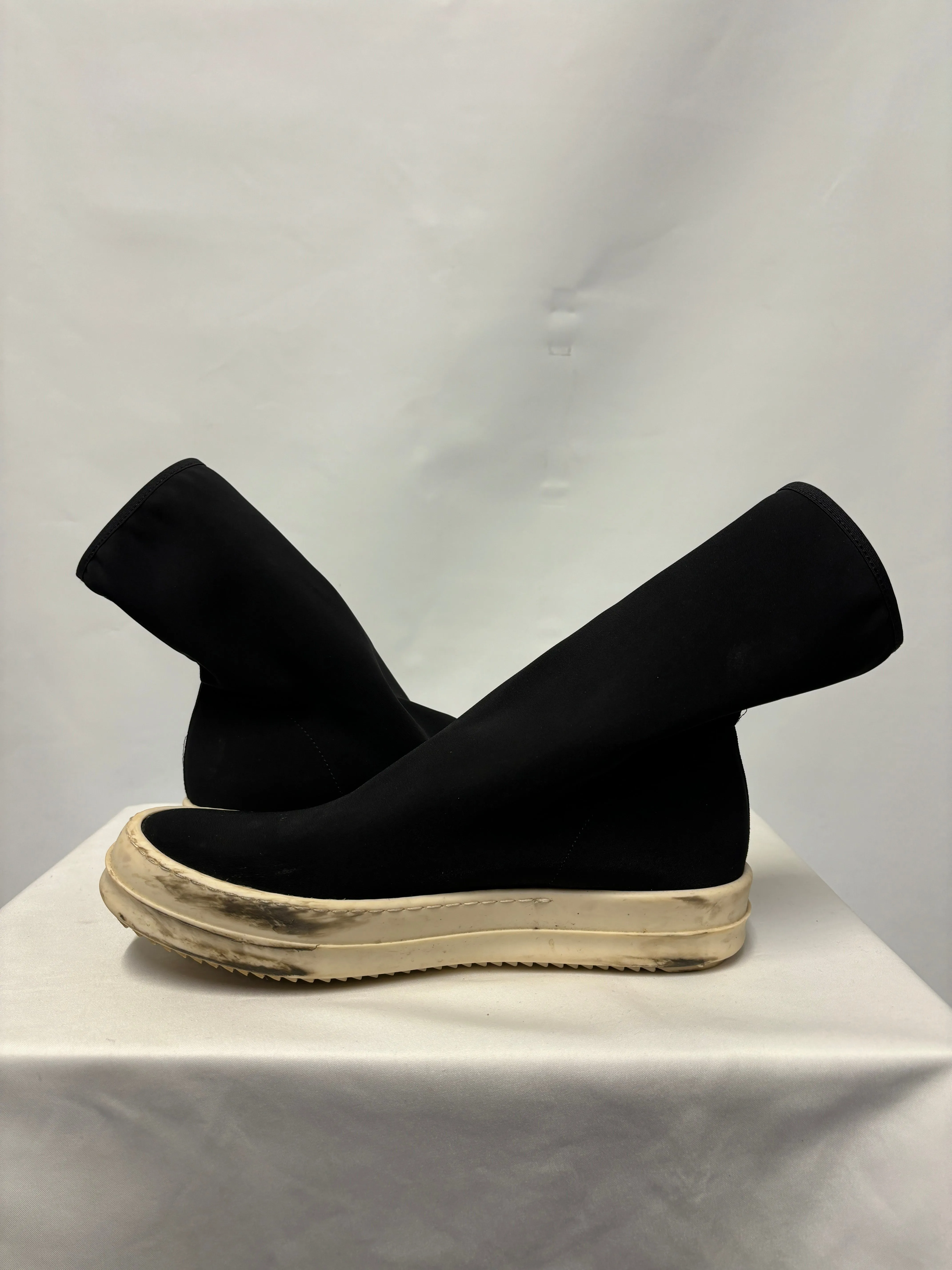 Rick Owens DRKSHDW Black Scuba Sock Sneakers 6