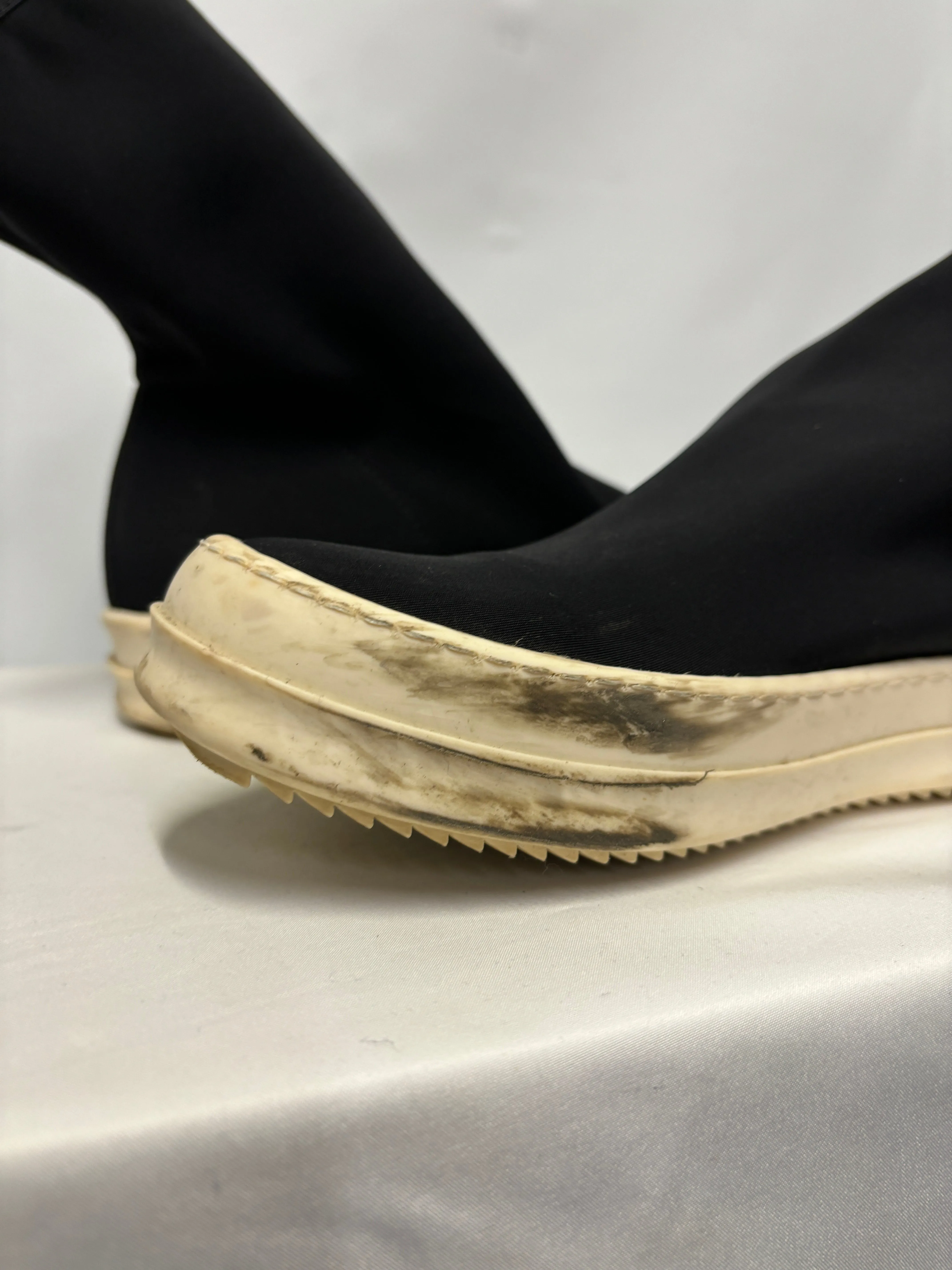 Rick Owens DRKSHDW Black Scuba Sock Sneakers 6