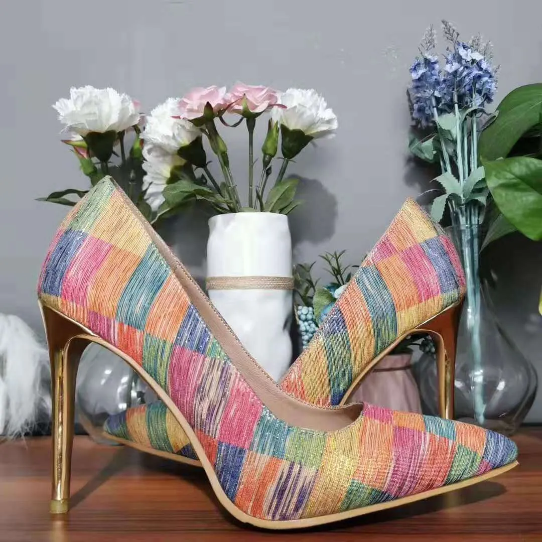 Round Toe Ankle Close Toe Slip-on Pumps