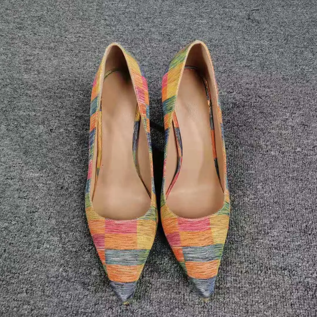 Round Toe Ankle Close Toe Slip-on Pumps