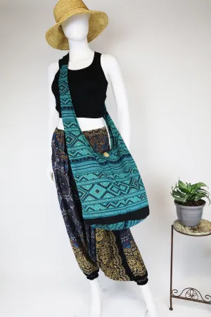 Shoulder bag/ Handbag / Crossbody bag / Tote Bags/ Boho Bag / Messenger Bag/ Hippie/ Hobo / Sling Bags / Cotton Bags/ Elephants / Turquiose