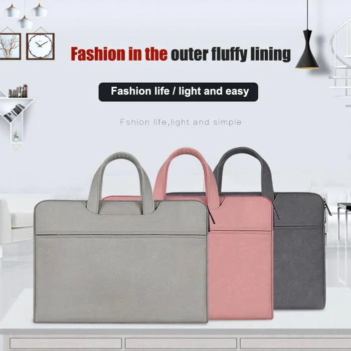 Sidiou Group Multifunctional Laptop Handbag Anti-scratch Waterproof Durable Storage Bag