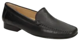 SIOUX Campina Black Leather Slip On