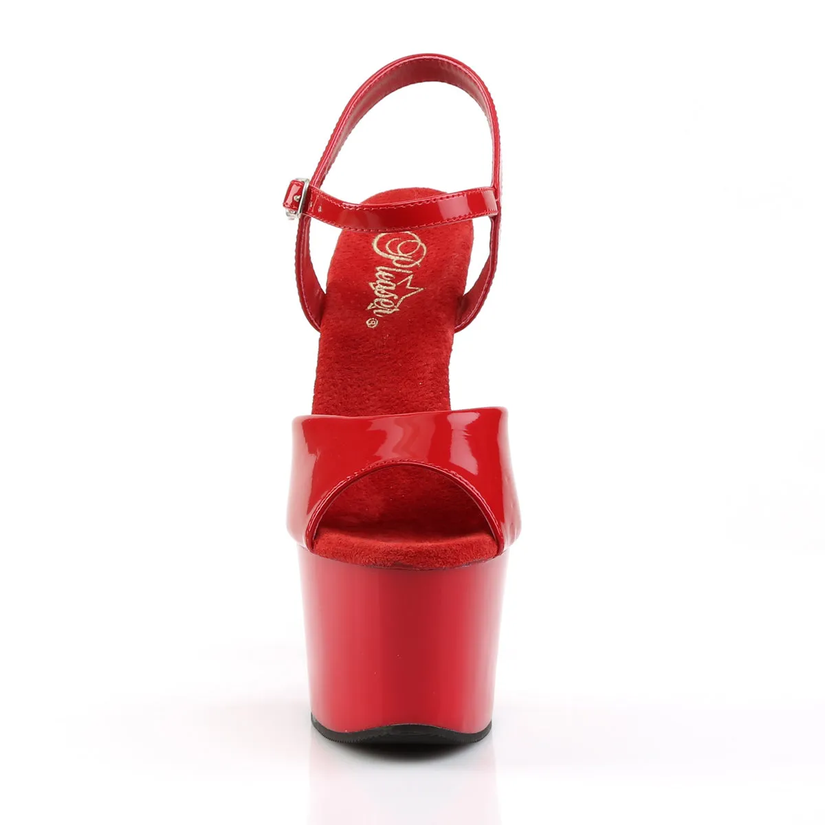 SKY-309 Pleasers 7 Inch Heel Red Pole Dancer Platform Shoes