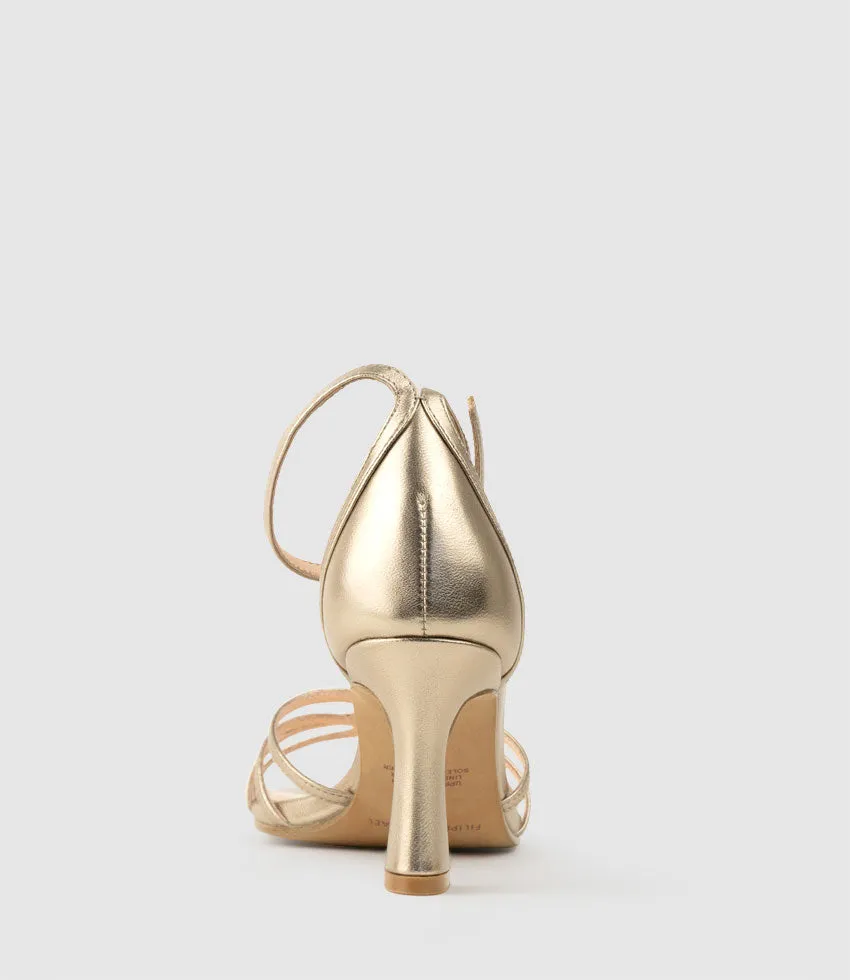 SYBIL75 Strappy Sandal in Rosegold