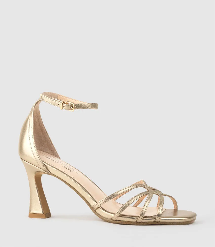 SYBIL75 Strappy Sandal in Rosegold