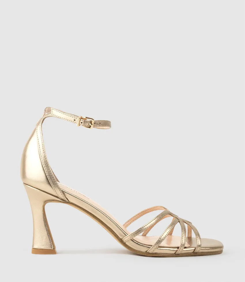 SYBIL75 Strappy Sandal in Rosegold