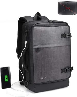 TUDEQU 2-IN-1 Laptop Messenger Bags 17.3 Inch TSA Travel Bag With Wet Pocket