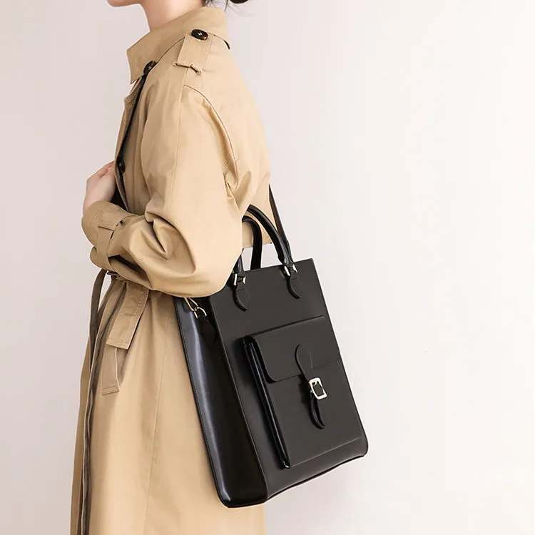 Vintage Real Leather Handbags Brown Leather Crossbody Bag