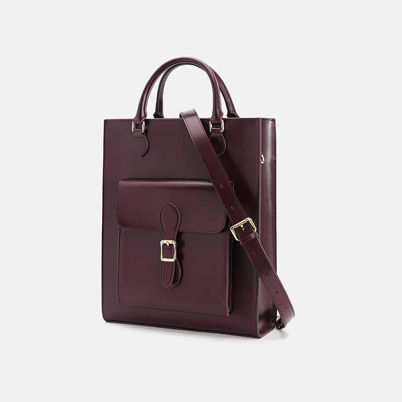 Vintage Real Leather Handbags Brown Leather Crossbody Bag