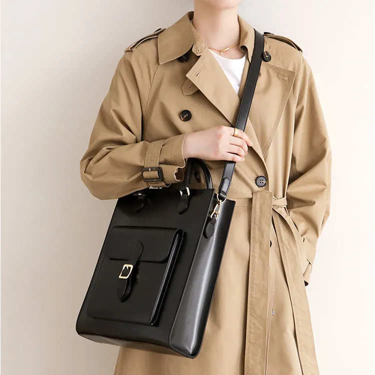 Vintage Real Leather Handbags Brown Leather Crossbody Bag