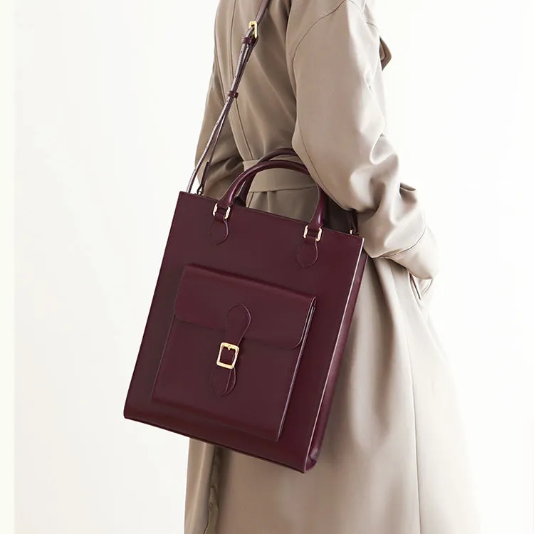 Vintage Real Leather Handbags Brown Leather Crossbody Bag