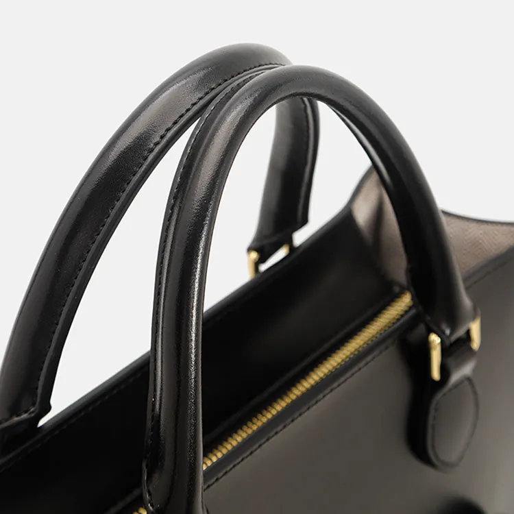Vintage Real Leather Handbags Brown Leather Crossbody Bag