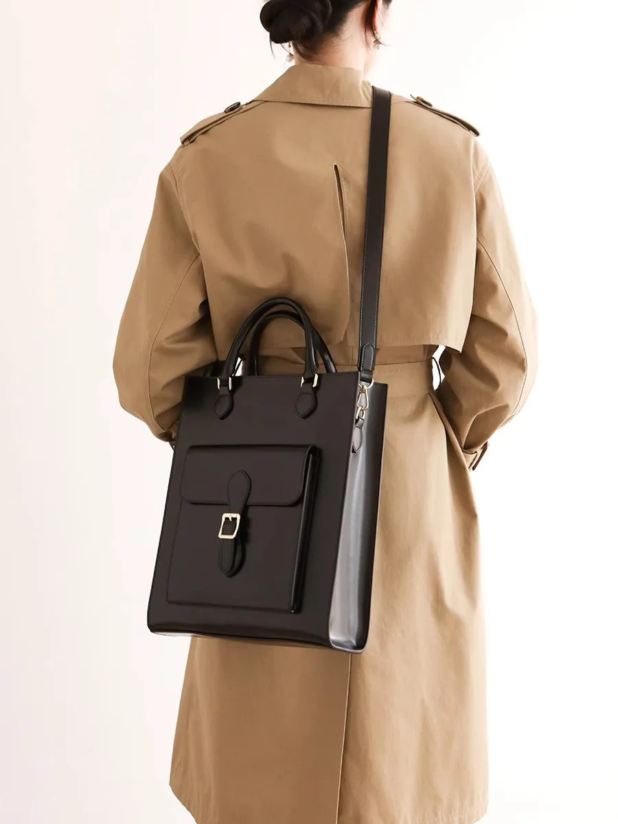 Vintage Real Leather Handbags Brown Leather Crossbody Bag