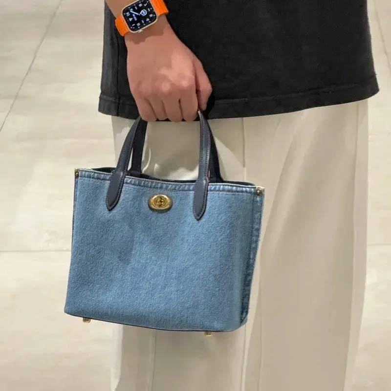 Vvsha Casual bags for women 2024 new denim Shoulder Messenger Bag Shopping Bags Students Book Bag Handbags Large Tote For Girls
