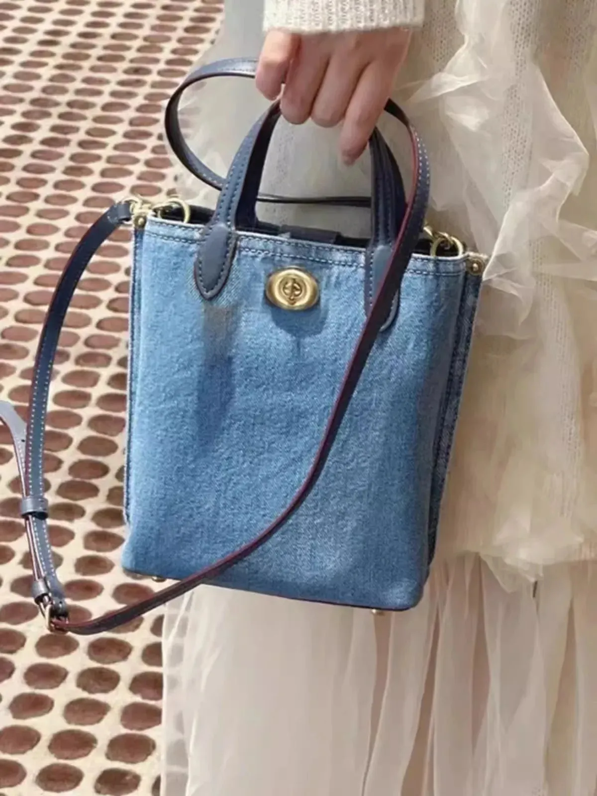 Vvsha Casual bags for women 2024 new denim Shoulder Messenger Bag Shopping Bags Students Book Bag Handbags Large Tote For Girls
