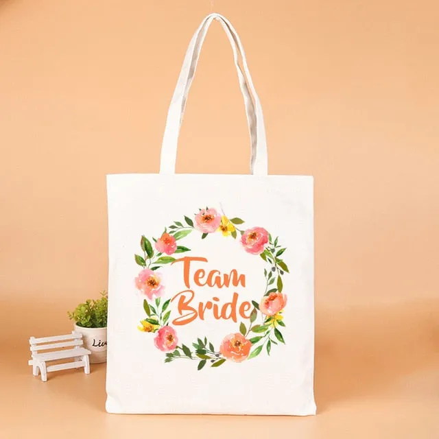 Wedding Party Team Bride Gifts Bags Wedding Favors Gifts for Guests Bag Bachelorette Party Decor Supplies