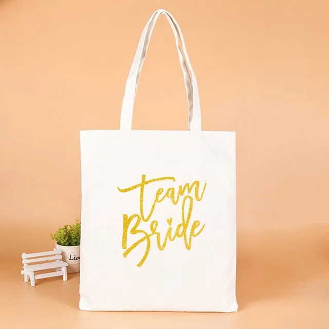 Wedding Party Team Bride Gifts Bags Wedding Favors Gifts for Guests Bag Bachelorette Party Decor Supplies
