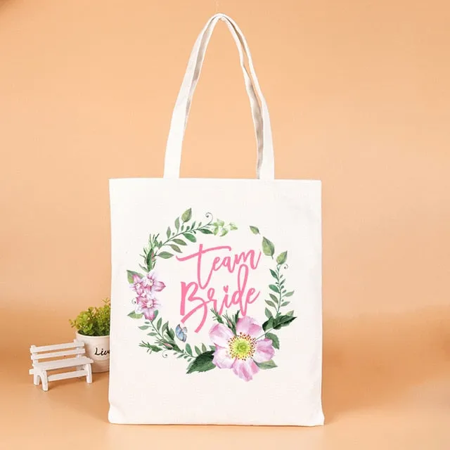 Wedding Party Team Bride Gifts Bags Wedding Favors Gifts for Guests Bag Bachelorette Party Decor Supplies