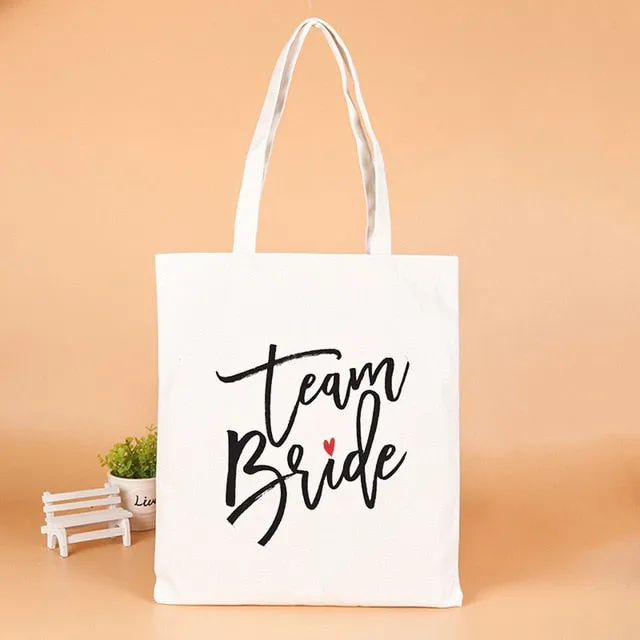 Wedding Party Team Bride Gifts Bags Wedding Favors Gifts for Guests Bag Bachelorette Party Decor Supplies