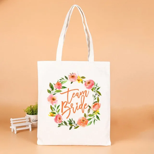 Wedding Party Team Bride Gifts Bags Wedding Favors Gifts for Guests Bag Bachelorette Party Decor Supplies
