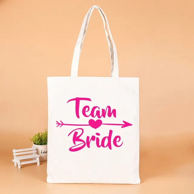 Wedding Party Team Bride Gifts Bags Wedding Favors Gifts for Guests Bag Bachelorette Party Decor Supplies