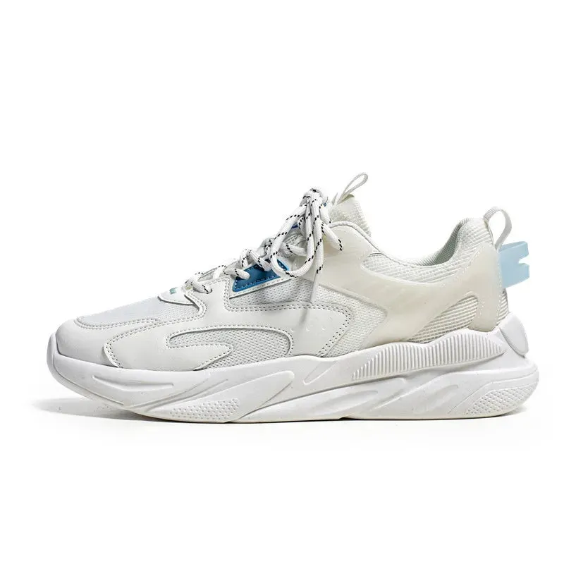 Wiaofellas Men Fashion Thick Sole Sneakers Breathable Height Increasing Vintage Casual Sport Shoes New Luxury Designers Cool Walking Shoes