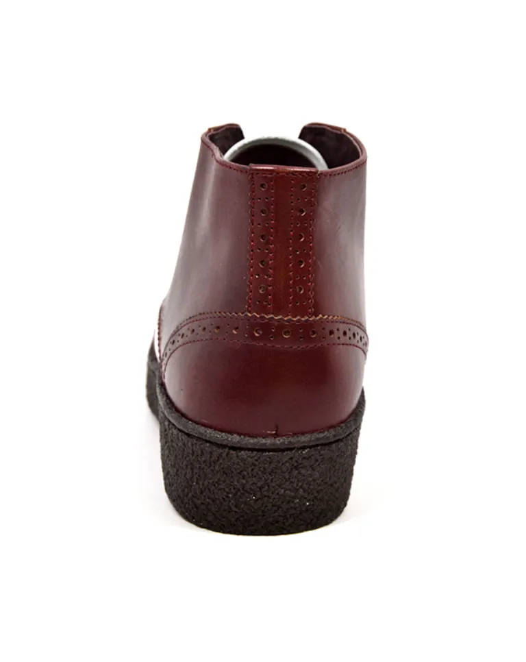 Wingtip Burgundy & White