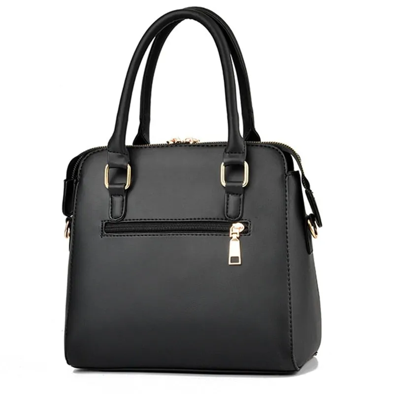 Women Leather Flower Handbags Messenger Bag Shoulder bags