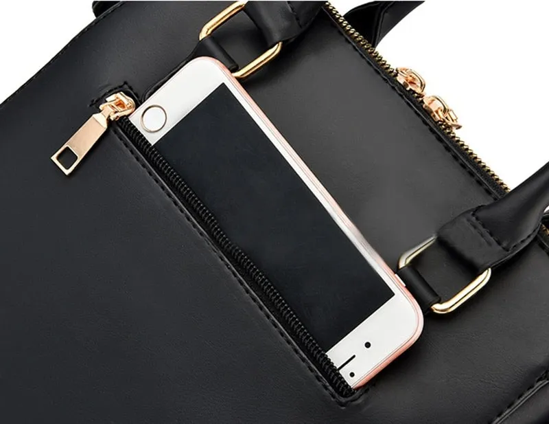 Women Leather Flower Handbags Messenger Bag Shoulder bags