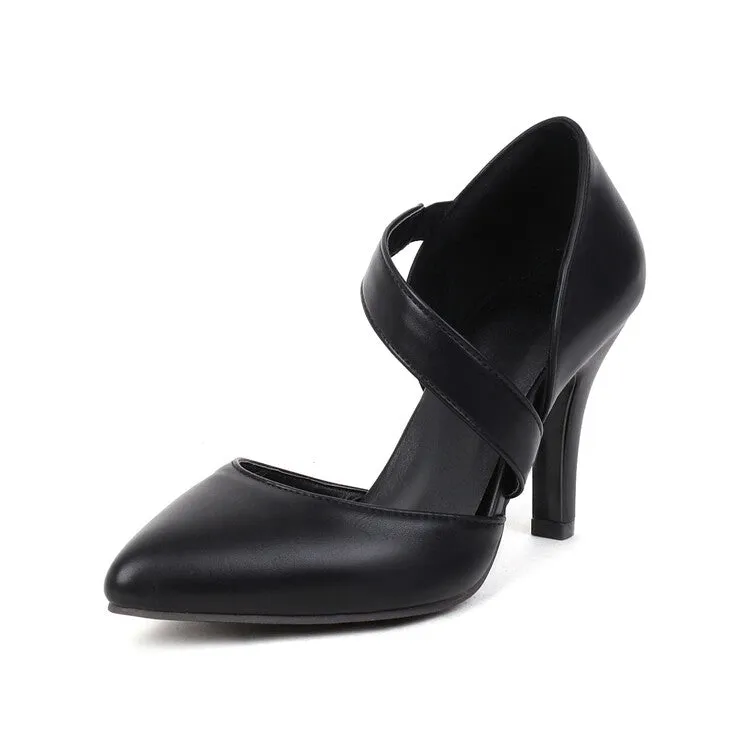 Women's Pointed Toe Stiletto High Heel Sandals