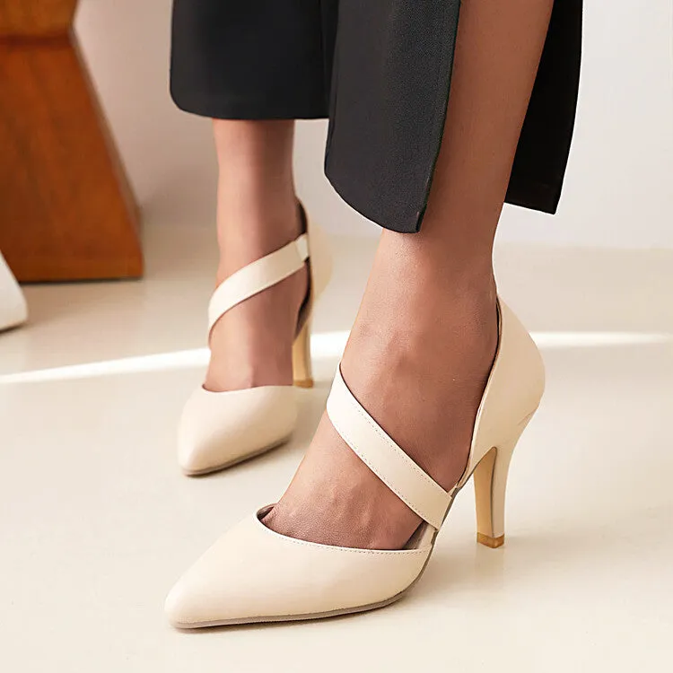 Women's Pointed Toe Stiletto High Heel Sandals