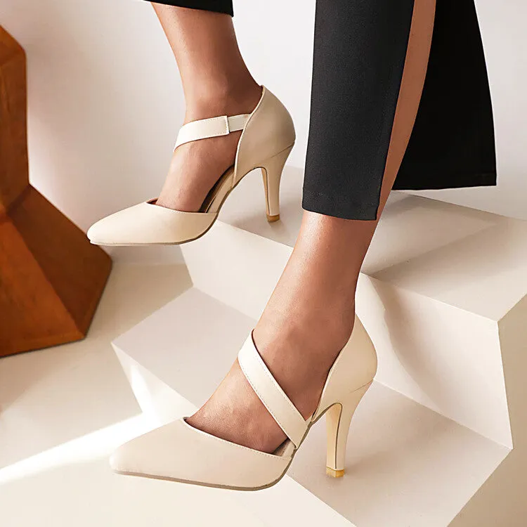 Women's Pointed Toe Stiletto High Heel Sandals