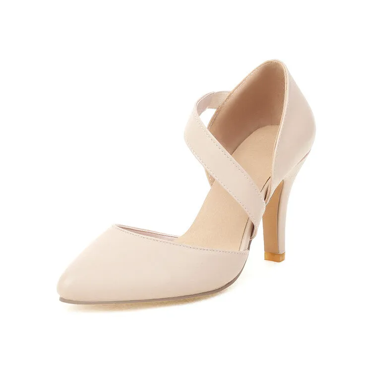 Women's Pointed Toe Stiletto High Heel Sandals