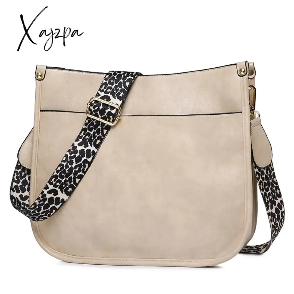 Xajzpa - Women Soft Leather Handbags Lady Small Cute Shoulder Bags Female Fashion Shopping Bag Bolsas Femininas Candy Color For Girl