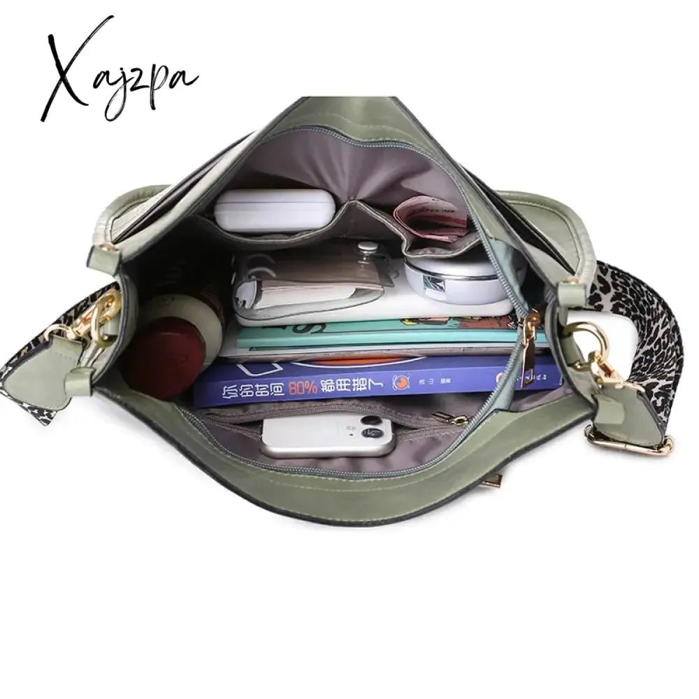 Xajzpa - Women Soft Leather Handbags Lady Small Cute Shoulder Bags Female Fashion Shopping Bag Bolsas Femininas Candy Color For Girl