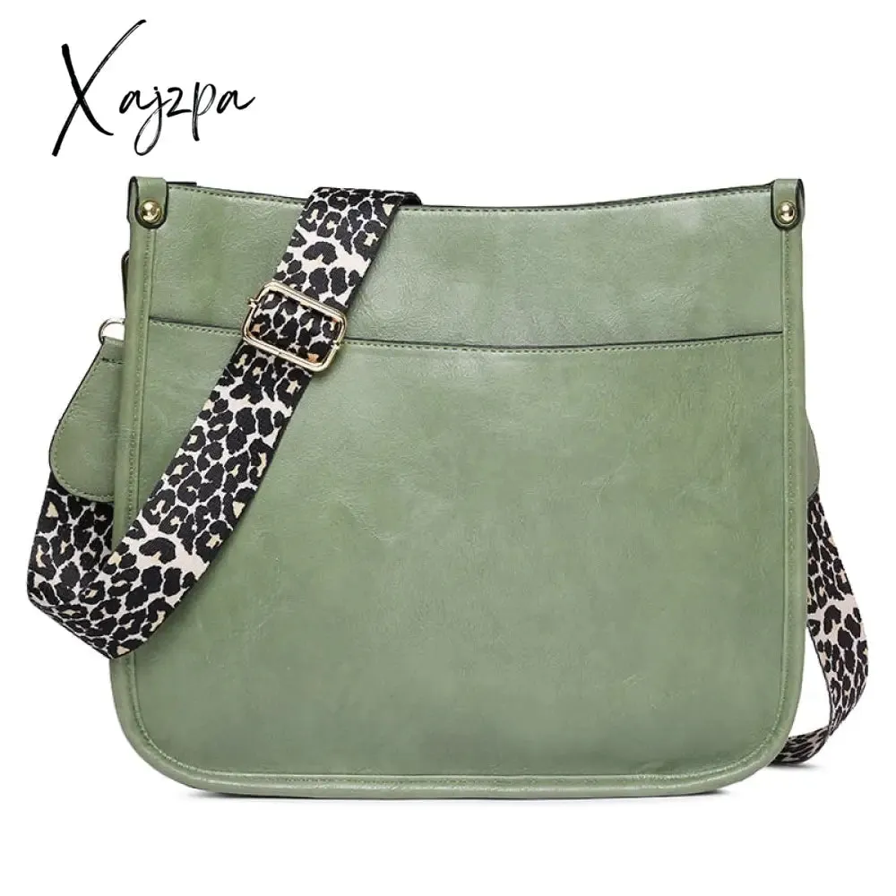 Xajzpa - Women Soft Leather Handbags Lady Small Cute Shoulder Bags Female Fashion Shopping Bag Bolsas Femininas Candy Color For Girl